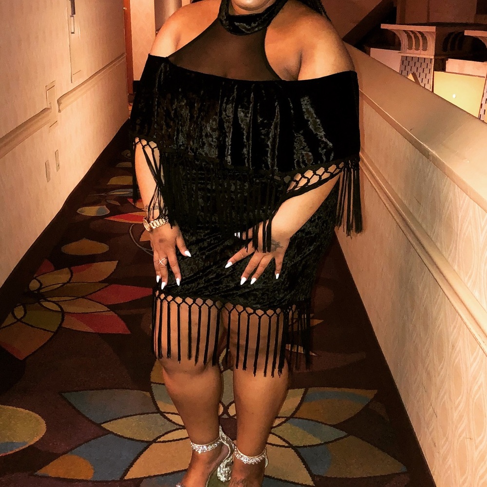 Debs Black Tossle dress